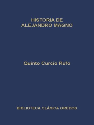 cover image of Historia de Alejandro Magno